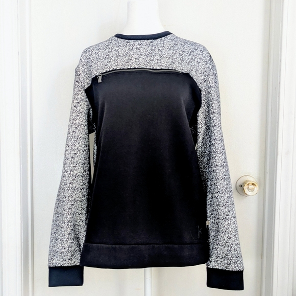 Calvin Klein Other - Calvin Klein Black and Gray Crewneck Sweatshirt Accented with A Zip For Men Sz S